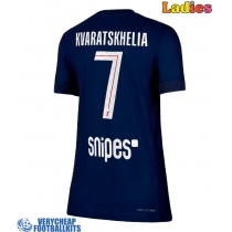 Paris Saint-Germain Khvicha Kvaratskhelia #7 Replica Home Shirt Ladies 2025-26 Short Sleeve